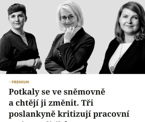 Potkaly se ve sněmovně